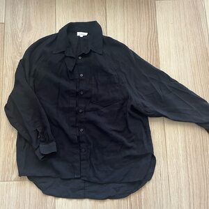 Bohme Black Button Down Shirt Size Small